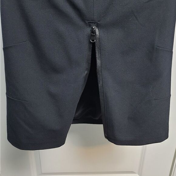 BOSTON PROPER Black Pencil Skirt With Zipper Details - Picture 8 of 9